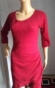 Blue S sweater Dress 3/4 sleeve
